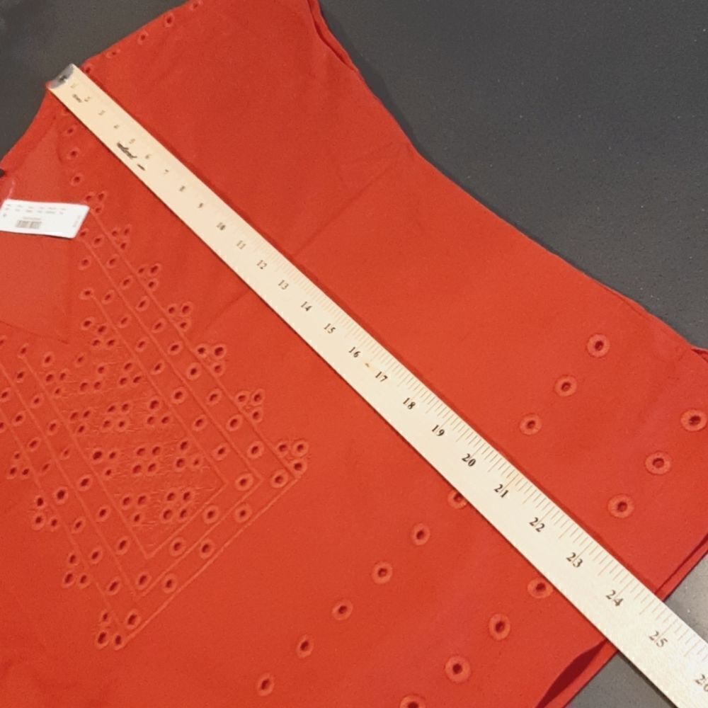 J.Crew Red Orange Tank Shirt - Picture 7 of 10